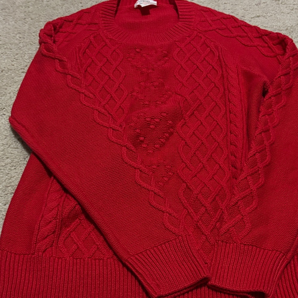 Crewcuts Vibrant Red Knit Sweater
